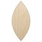 Leaf Simple Unfinished Wood Shape Piece Cutout for DIY Craft Projects